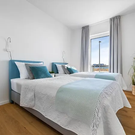 Ocean Terrace- Eg, Ostseeblick, Terrasse, Kamin Appartement Olpenitz