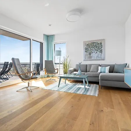 Appartement Ocean Terrace- Eg, Ostseeblick, Terrasse, Kamin Olpenitz