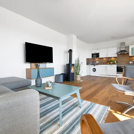 Ocean Terrace- Eg, Ostseeblick, Terrasse, Kamin Appartement Olpenitz